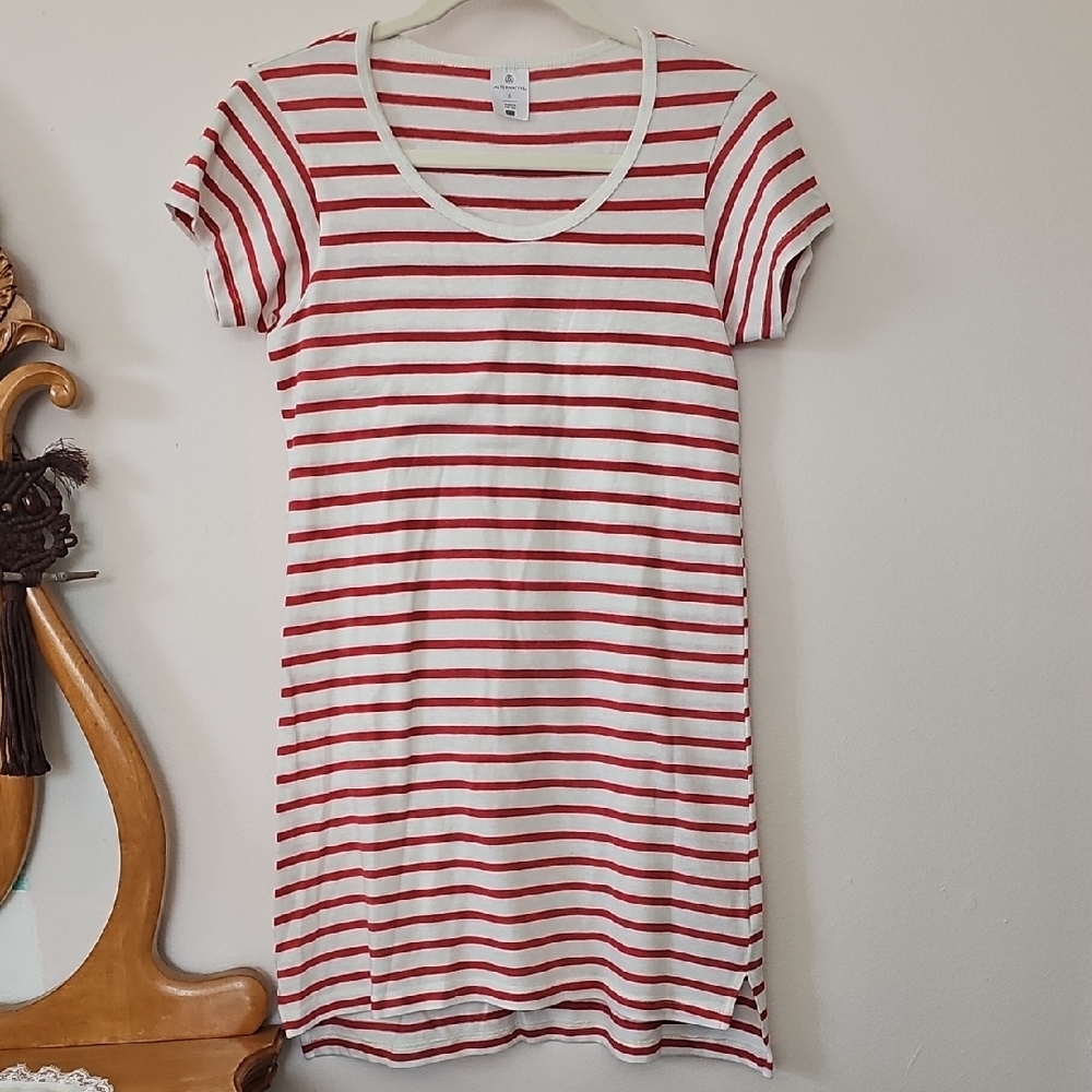 Alternative Red and White Striped Dress